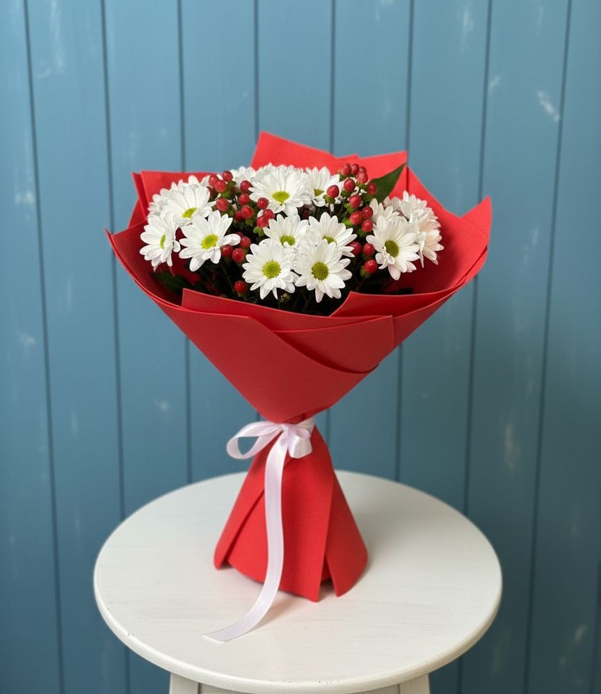 Букет цветов из: Хризантемы в Яшкуле