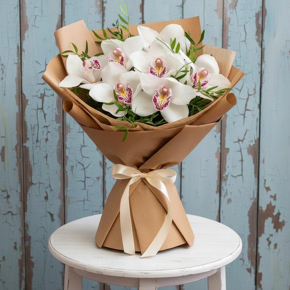 Букет цветов из: Орхидеи и Розы в Яшкуле