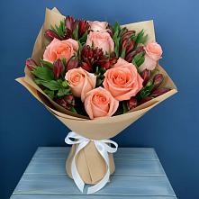 Букет цветов из:  Розы и Альстромерии #REPLACE_PRED# Яшкуле