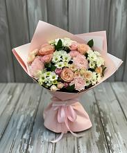 Букет цветов из:  Гвоздики, Розы и Хризантемы в Яшкуле