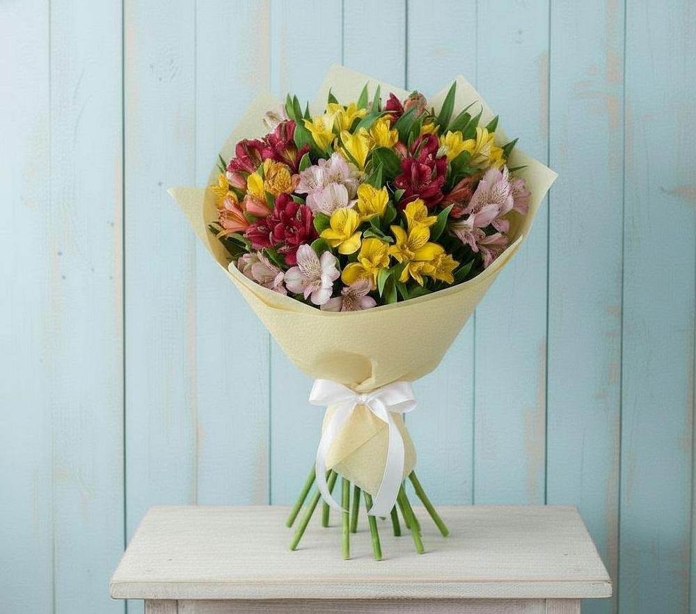 Букет цветов из: Альстромерии в Яшкуле