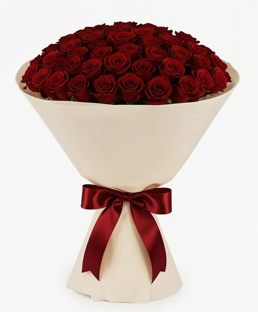 Букет 101 Бордовая роза Блэк Бакарра в Яшкуле