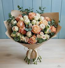 Букет цветов из:  Альстромерии и Розы в Яшкуле