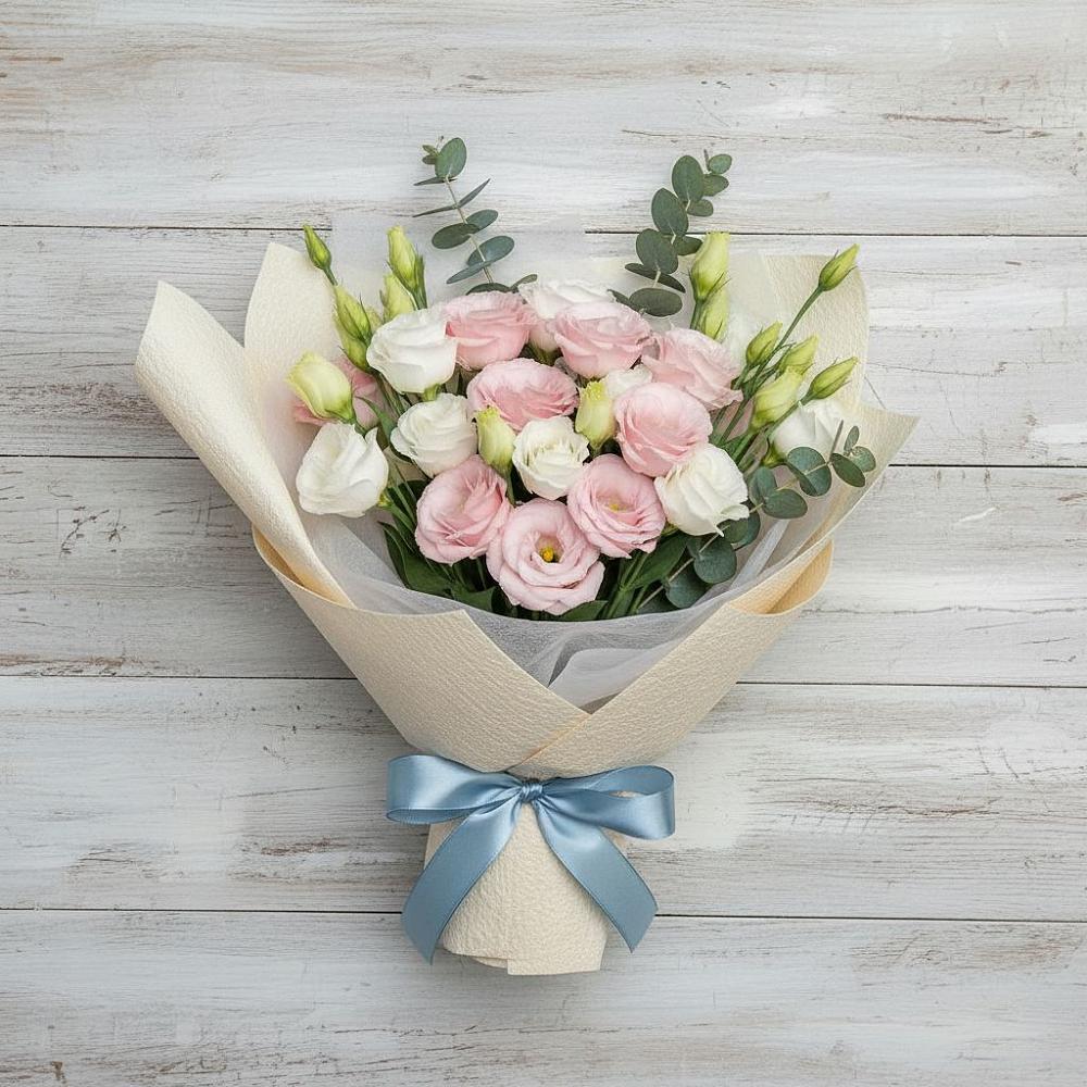 Букет цветов из: Лизиантусы в Яшкуле